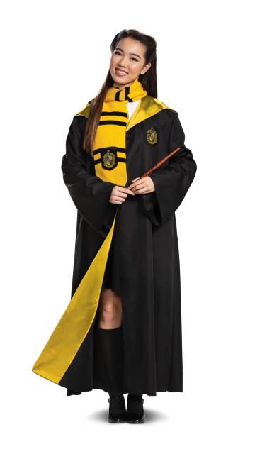 Deluxe Hufflepuff Robe for Adults