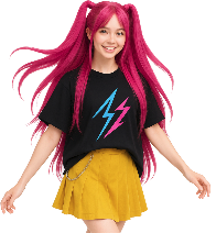 K-Pop Anime Hunter Twin Tails Wig