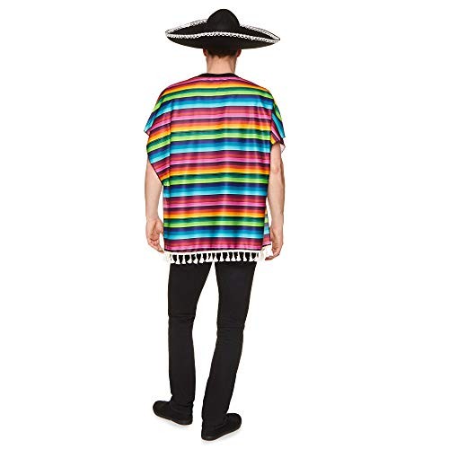 Multi-Color Mexican Poncho
