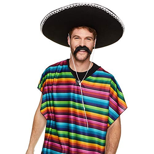 Multi-Color Mexican Poncho