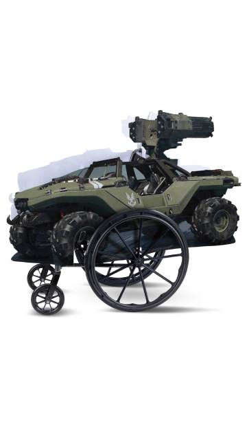 Halo Infinite Warthog Wheelchair Cover
