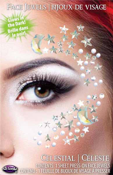 Celestial Glow-in-the-Dark Face Jewels