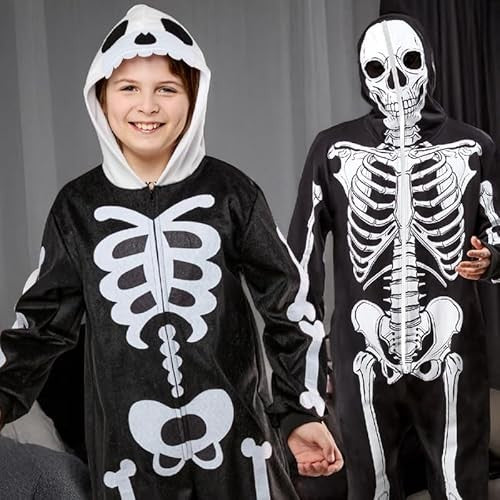 Adult Skeleton Zip Up Comfy Wear