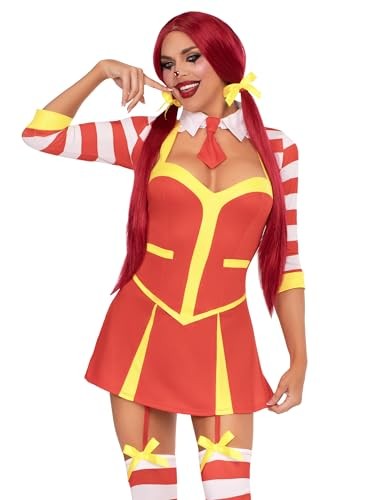 Ketchup Clown Garter Dress Costume