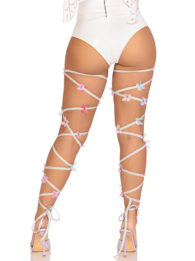 Iridescent Butterfly Leg Wraps