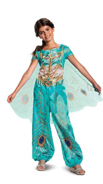 Jasmine Teal Jumpsuit with Cape