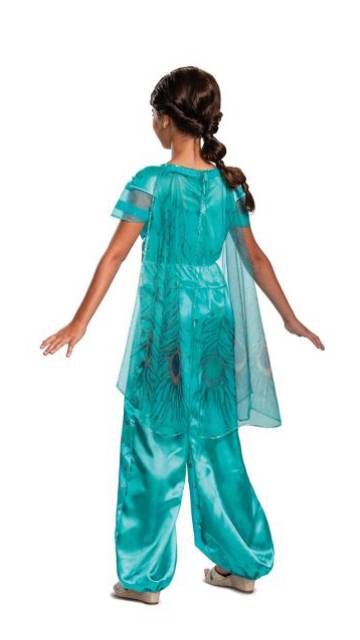 Jasmine Teal Jumpsuit with Cape