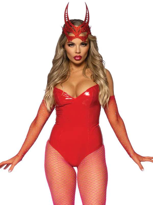 Bat Wing Vinyl Bodysuit