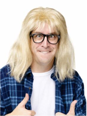 Garth Alpar Wig and Glasses Set