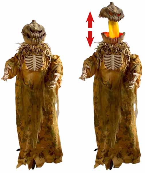 Pop-Up Pumpkin Man Prop