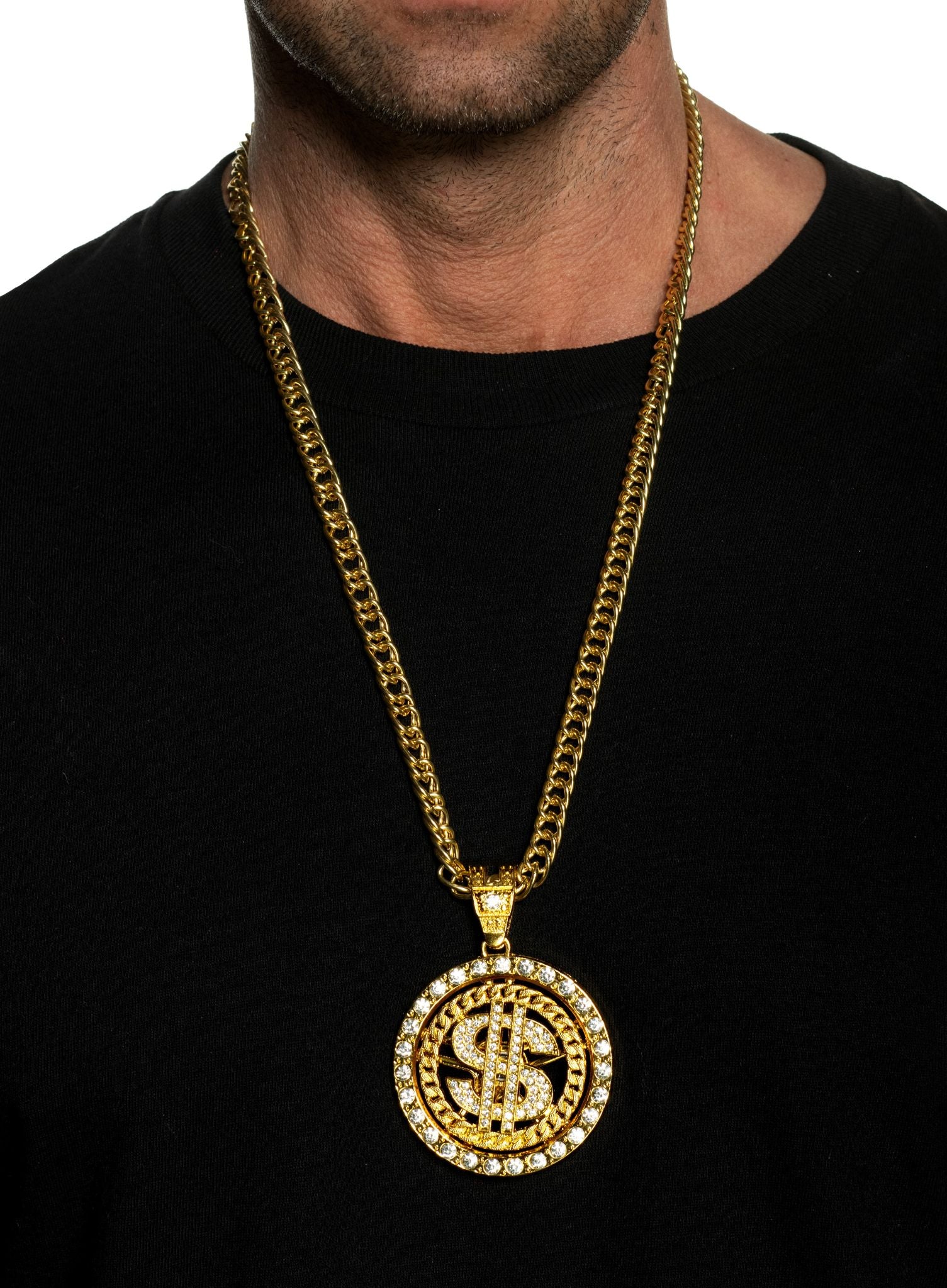 Spinning Dollar Sign Pendant