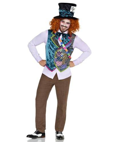 Men'S Mad Hatter Costume Kit