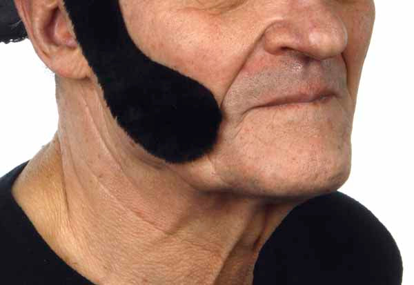 Black Sideburns Accessory