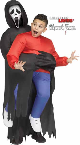 Ghost Face Piggyback Inflatable Costume
