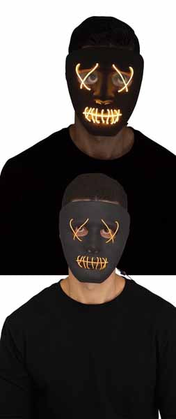 Illumo Black Mask with Yellow String