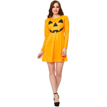 Pumpkin Face Dress Costume