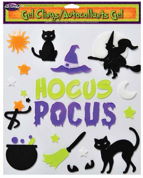 Halloween Window Gel Clings Set