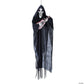13 3/4" x 47 1/4" Hanging Animated Singing Reaper with Guitar Halloween Decoration