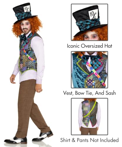 Men'S Mad Hatter Costume Kit