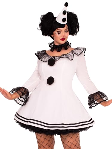 Pierrot Clown Costume Set