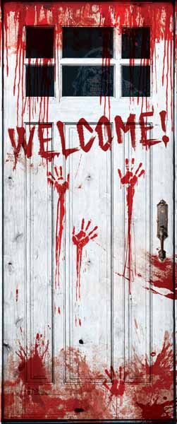 Creepy Bloody Door Cover