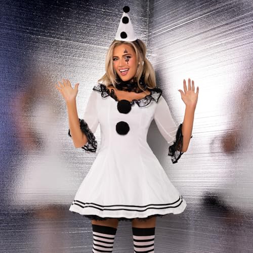 Pierrot Clown Costume Set