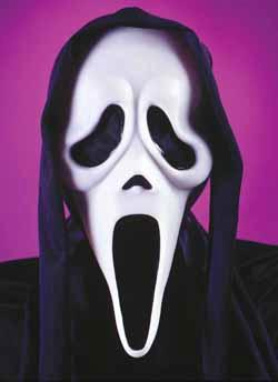 Scream Ghost Mask With Shroud