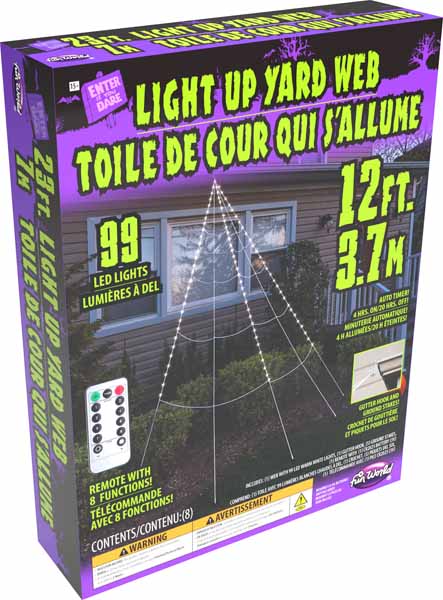 Giant LED Spider Web Decoration