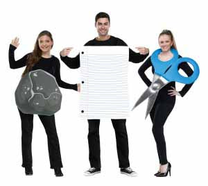 Rock Paper Scissors Costume Set