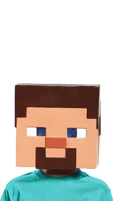 Minecraft Steve Half Mask