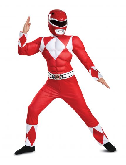 RED RANGER CLASSIC MUSCLE COSTUME FOR KIDS