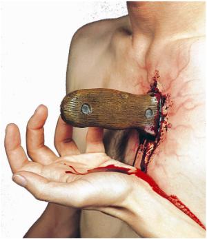 Ouch Knife Wound Prosthetic