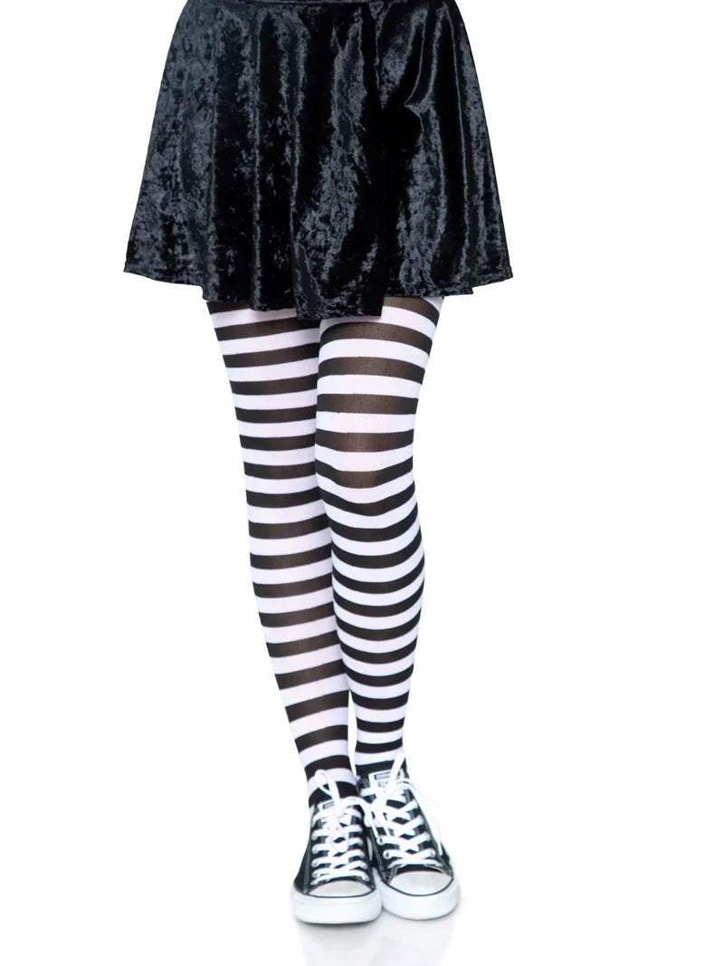 Striped Nylon Tights