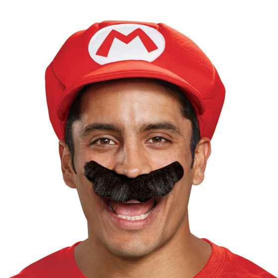 Mario Hat and Mustache Set