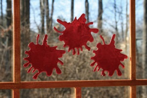 Blood Splatter Decor