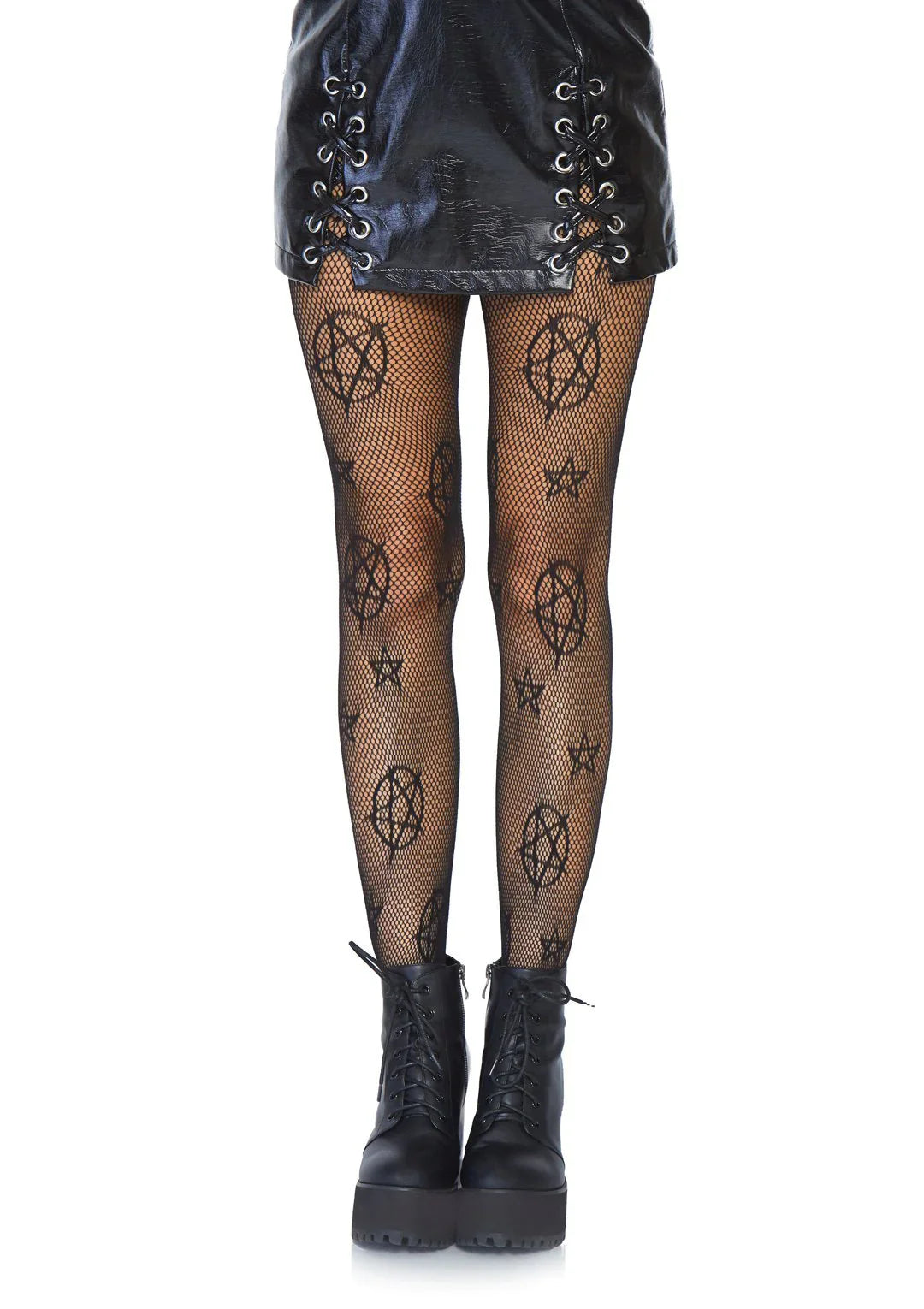 Occult Symbol Fishnet Tights