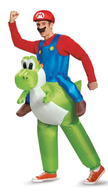 Mario Riding Yoshi Inflatable Costume