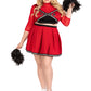 Varsity Babe Cheerleader Costume, 3Pc Plus Size Option Available