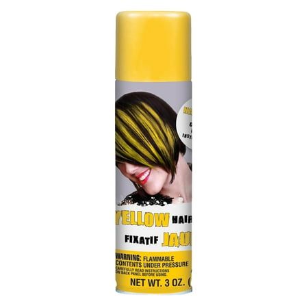 Hair Spray Fluorescent Yellow Amscan
