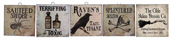Halloween Metal Sign Assortment
