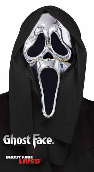 Chrome Ghostface Mask