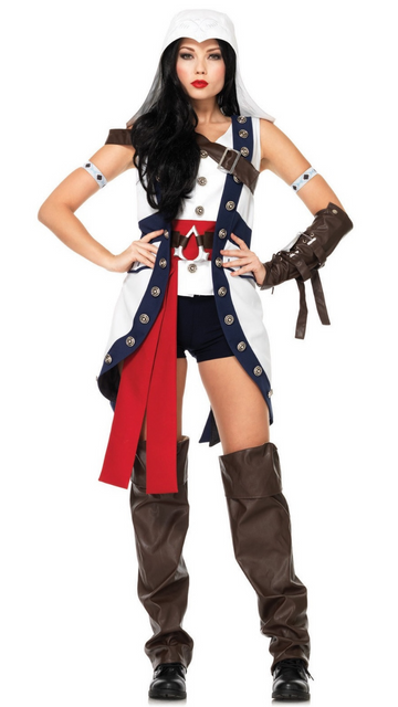 Assasin's CreedIII  Connor Girl Women's Costume - SoulofHalloween