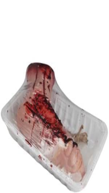 Bloody Foot In Butcher Tray - SoulofHalloween