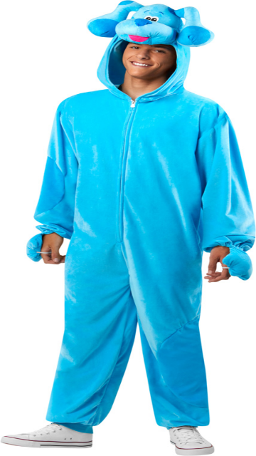 Blues Clues and You Blue Adult Jumpsuit Costume - SoulofHalloween
