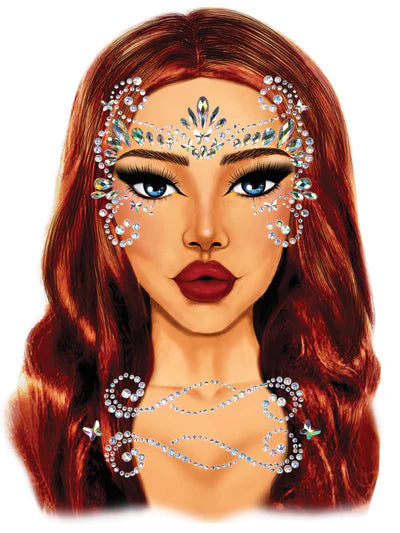 Pixie Adhesive Face Jewels Sticker CLEAR