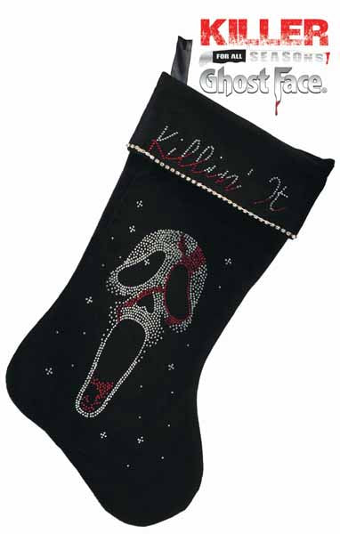 Bloody Ghost Face Bling Stocking