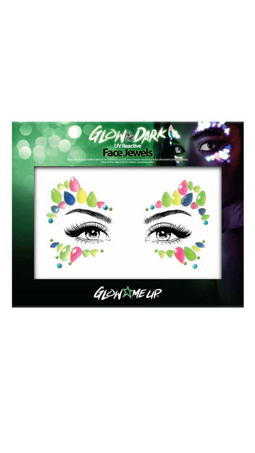 Glow In The Dark Star Face Jewels