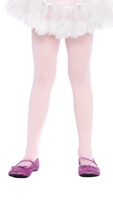 Girls Pink Opaque Tights - SoulofHalloween
