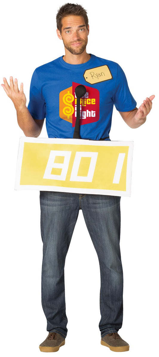 The Price is Right Contestant Row Yellow Costume, Adult One Size