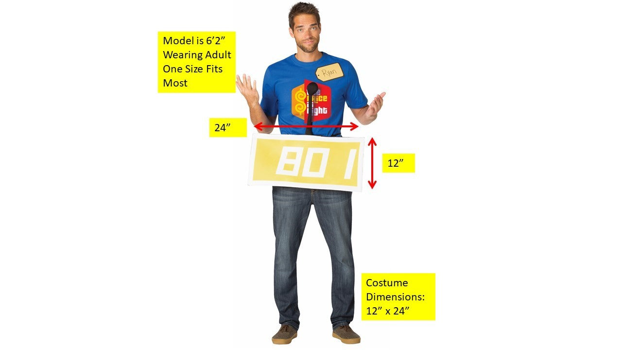 The Price Is Right Contestant Costume